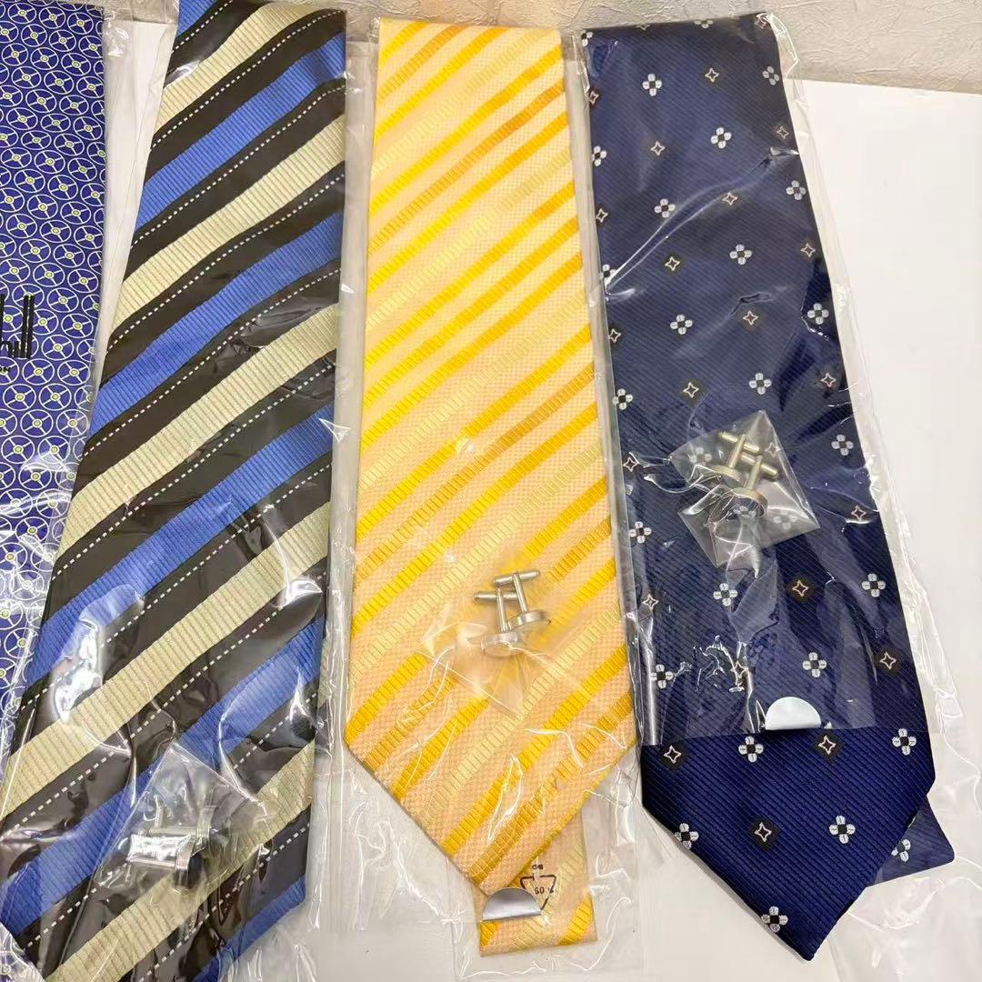 新*者様 【6枚まとめ売り】未使用 ネクタイ D unhi l l ダンヒル ×