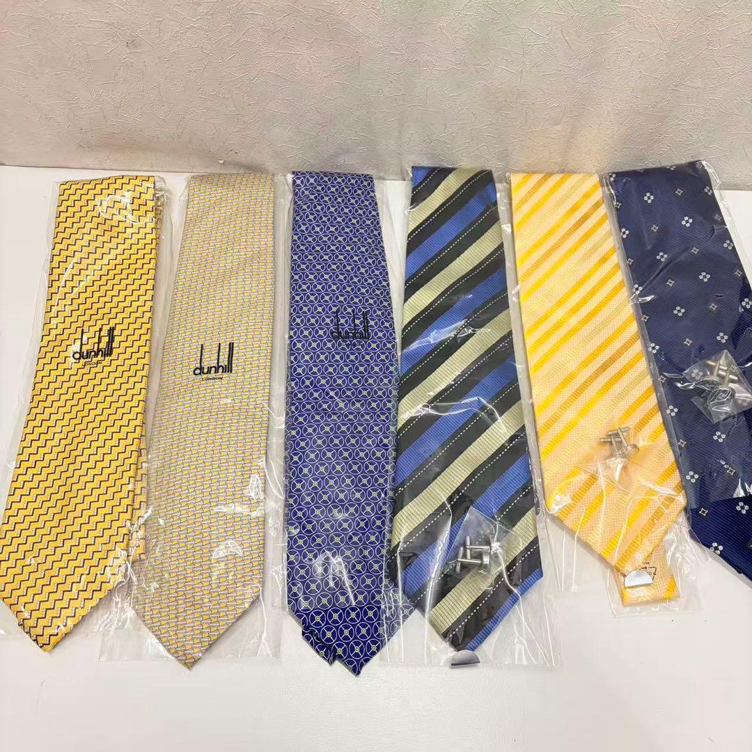 新*者様 【6枚まとめ売り】未使用 ネクタイ D unhi l l ダンヒル ×