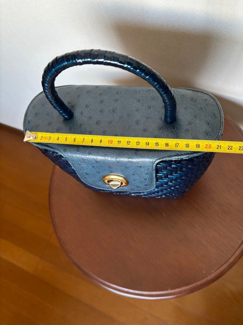 ☆capafカゴバック handmade in ITALY ネイビー