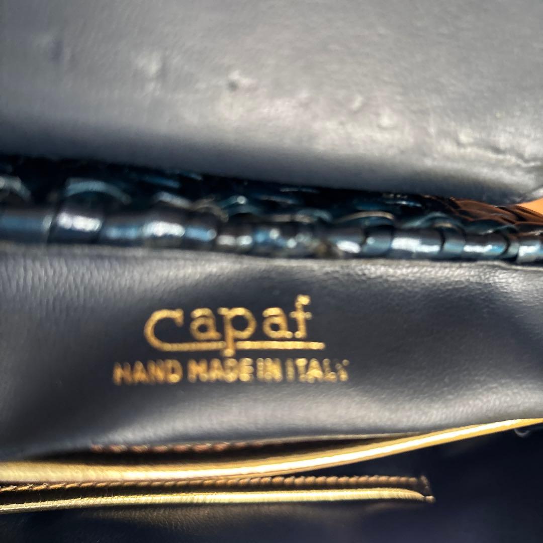 ☆capafカゴバック handmade in ITALY ネイビー