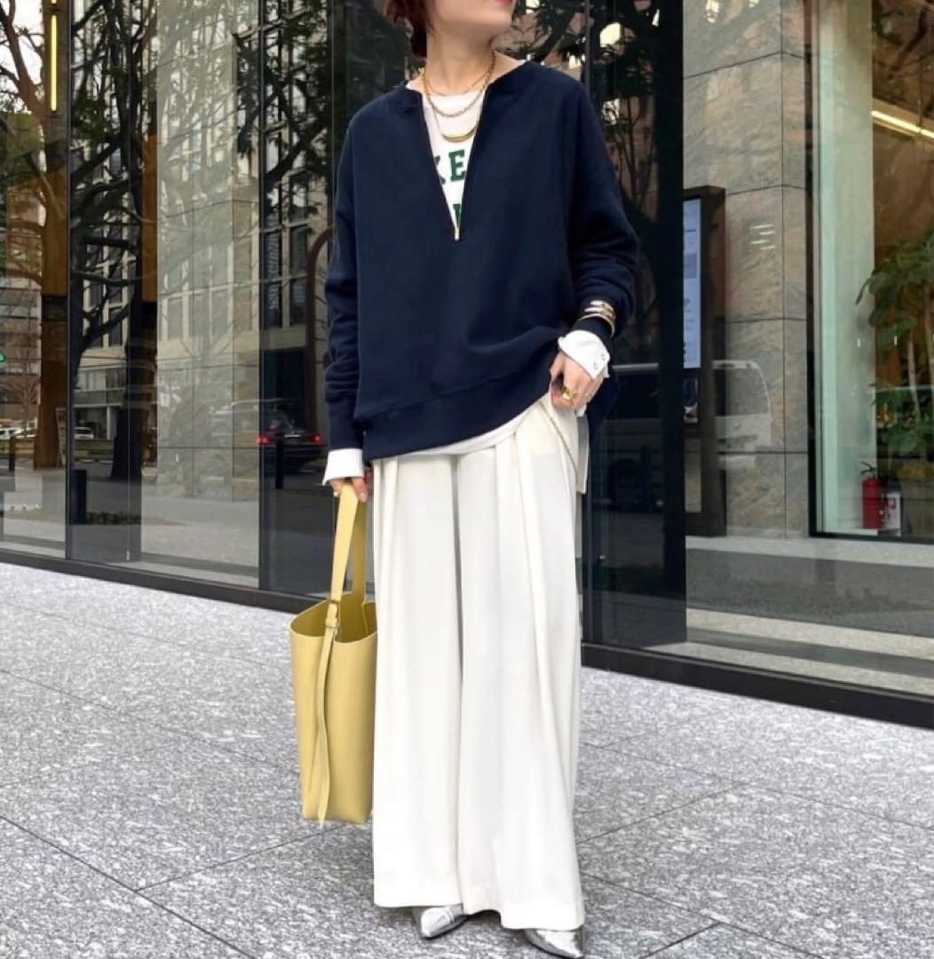 doudou【こっち企画】ハーフジップスウェット ＆ロゴロンT 今季 セット売り