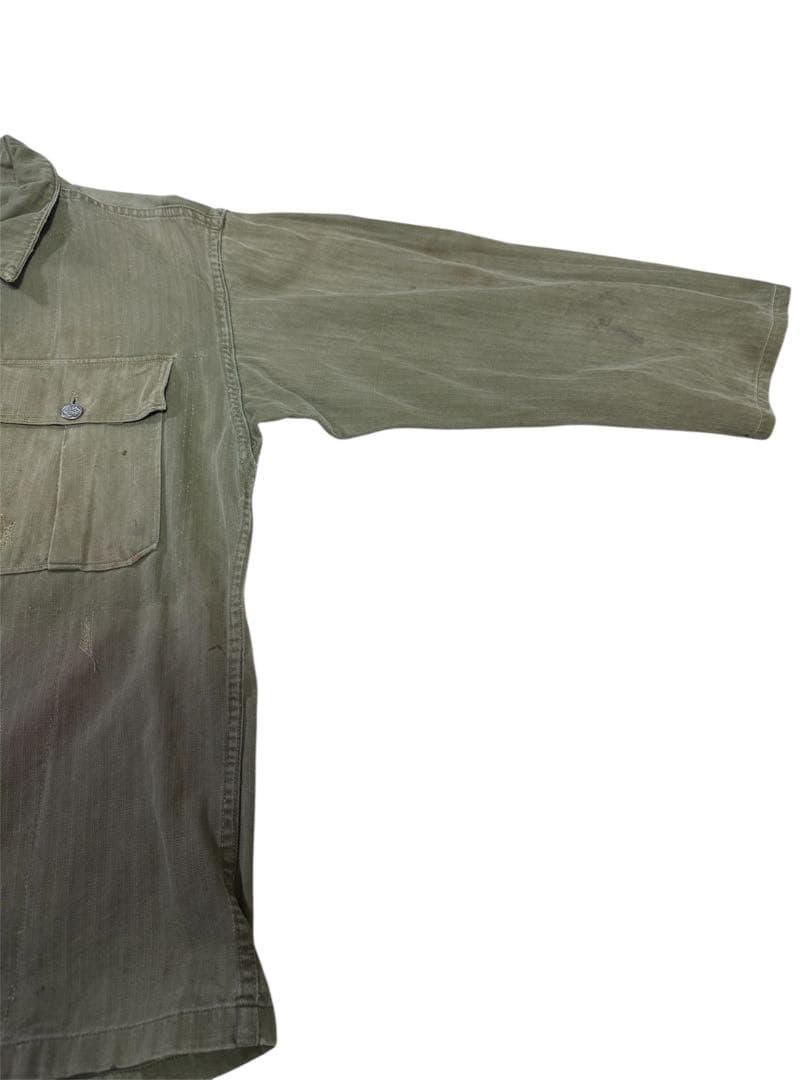 希少40s US ARMY M43 HBT ヘリンボーンツイル13スターボタン