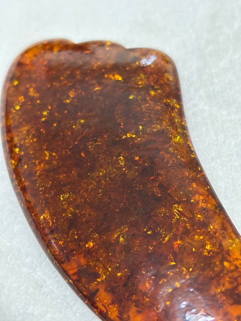 カッサプレート　かっさプレート 琥珀　アンバー　レア