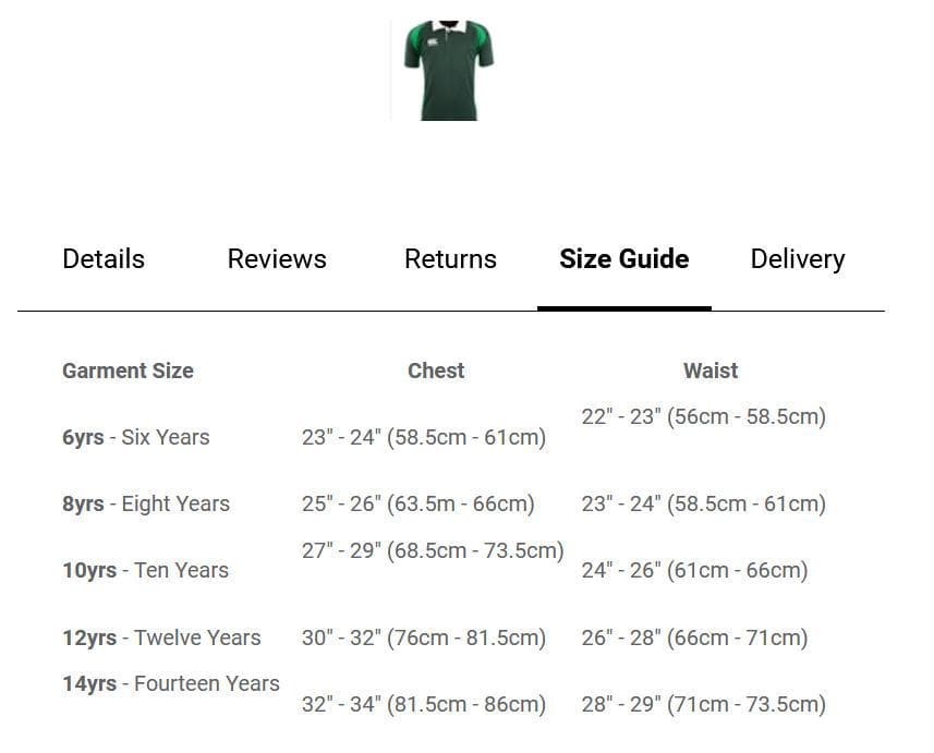 Canterbury レフリー【向け】ラグビー ジャージ　商品説明要確認