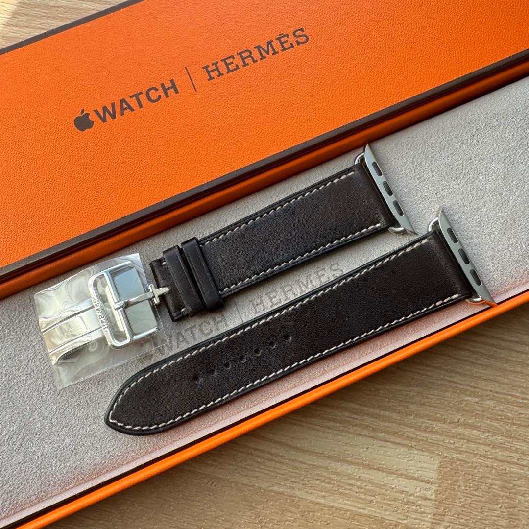 2277 Apple Watch エルメス　エベンヌ　ディプロイアント　バックル
