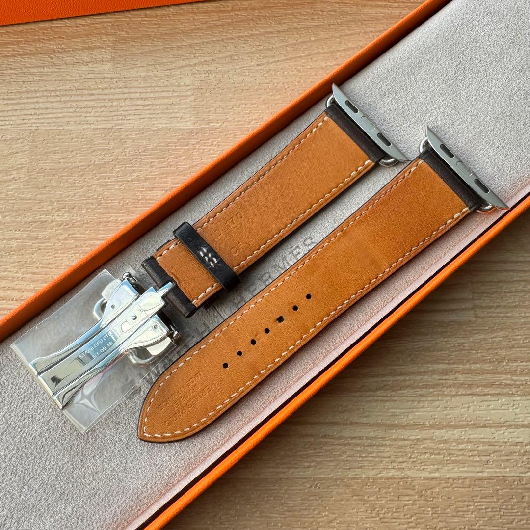 2277 Apple Watch エルメス　エベンヌ　ディプロイアント　バックル
