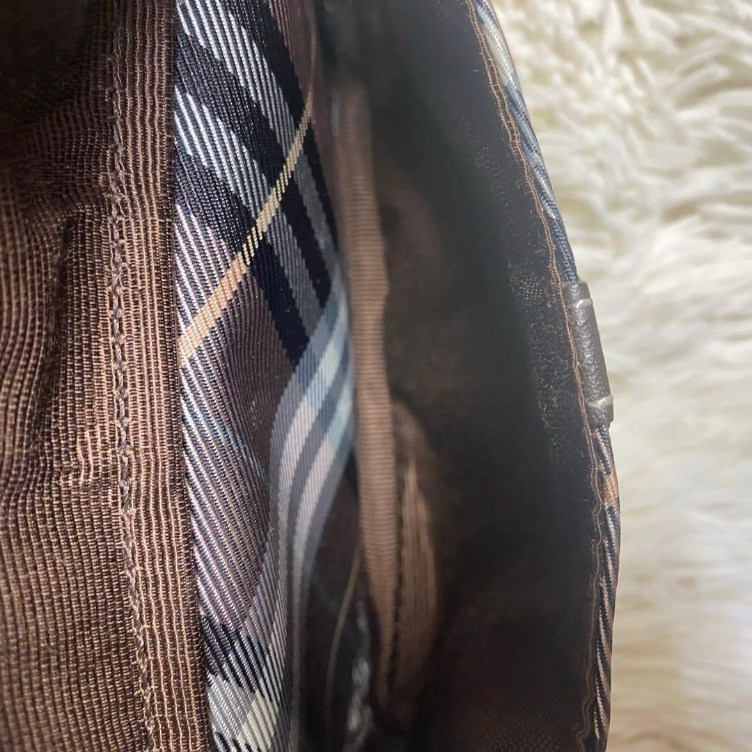 BURBERRYBLUELABEL ショルダーバッグ チェック ピンク ブラウン