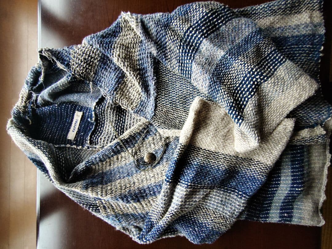 ✳KAPITAL✳レア 藍染 麻綿 刺し子 ジャケット カーディガン 羽織