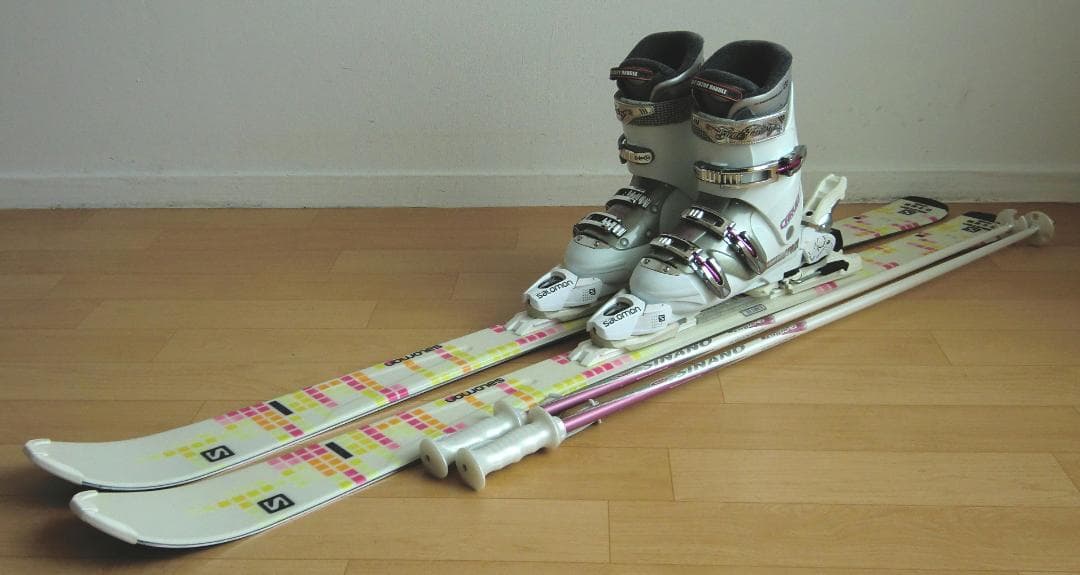 ■■12月・1月限定■送料無料■サロモン■女性用スキーセット■151/25.5■