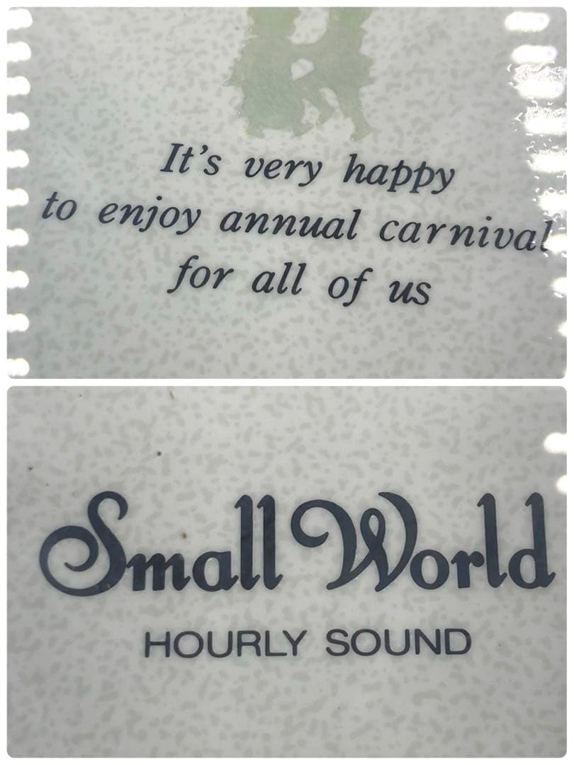 【稼動】 スモールワールド クォーツ 音楽隊 掛け時計 からくり 4MH638