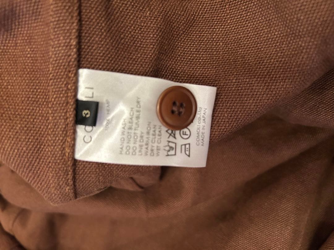 コモリ HEMP DUCK STAND COLLAR JACKET 3