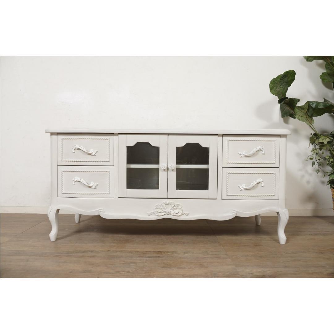 【新品】ハンプトンシリーズ リビングボード　テレビ台　姫系　アウトレット