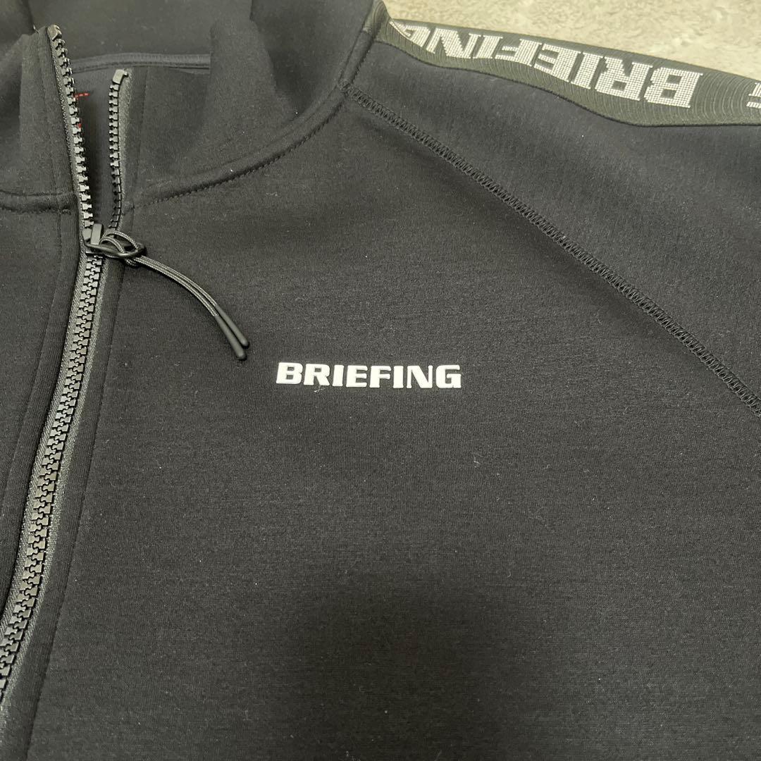 【美品】ブリーフィング ラインブルゾン メンズ　ブラック　L
