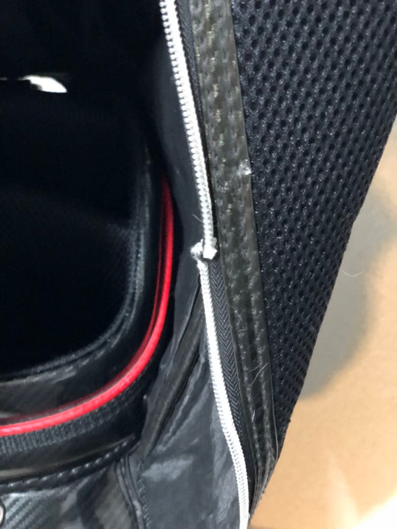 Titleist キャディバッグ CB410黒/赤 カーボンファイバー