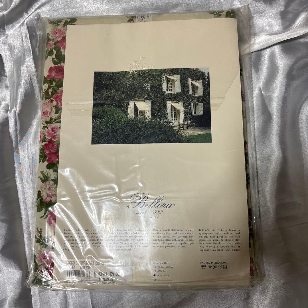 luca ☆新品未使用☆Bellora 花柄 シングル掛け布団カバー