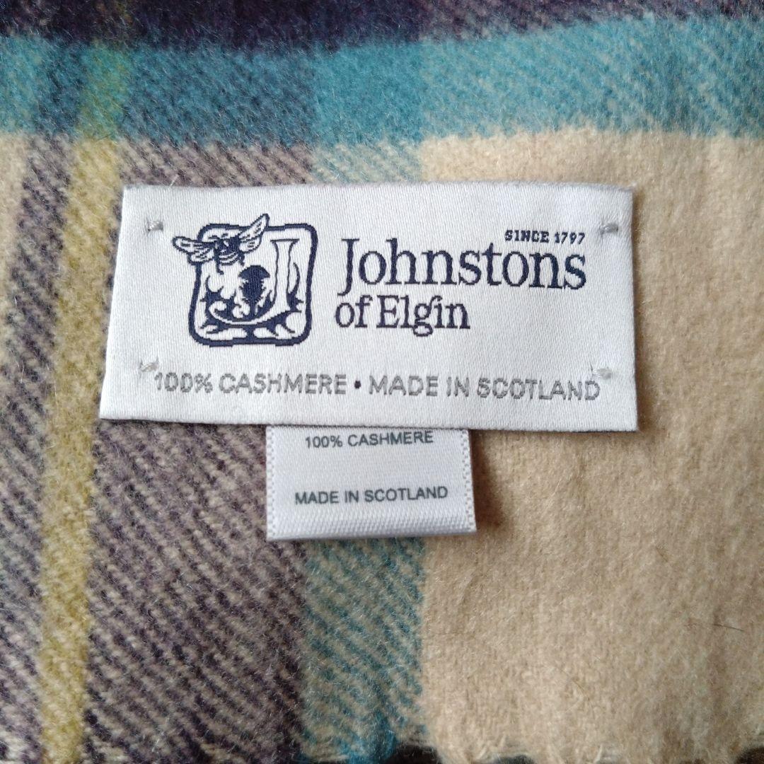 【超美品】Johnstons ジョンストンズ カシミア 大判 ストール・ショール