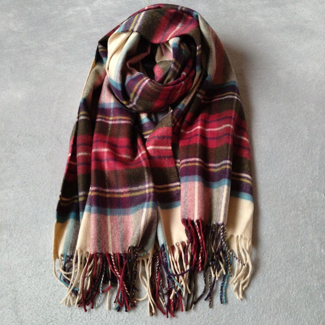 【超美品】Johnstons ジョンストンズ カシミア 大判 ストール・ショール