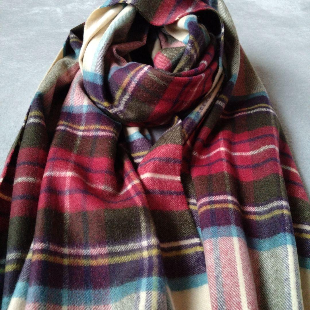 【超美品】Johnstons ジョンストンズ カシミア 大判 ストール・ショール