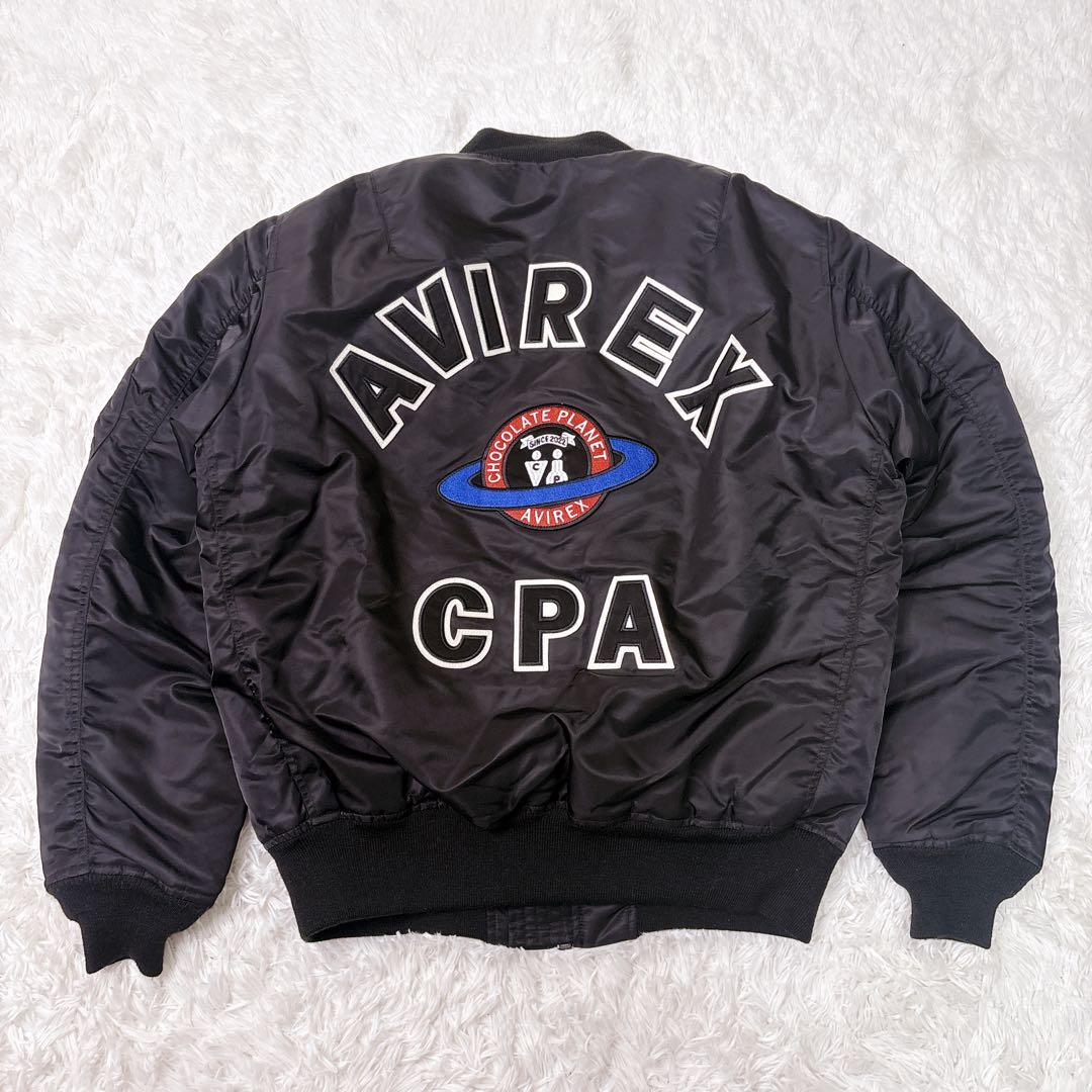 AVIREX　アヴィレックス　チョコレートプラネット　MA1 コラボ　ボンバー