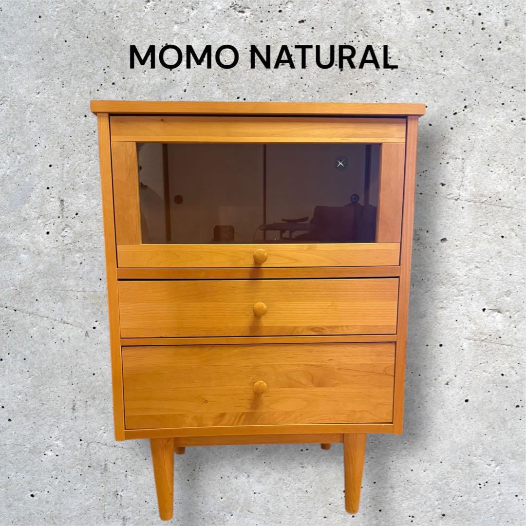 【超美品】momo モモナチュラル コモ ミドルボード キャビネット 脇木工