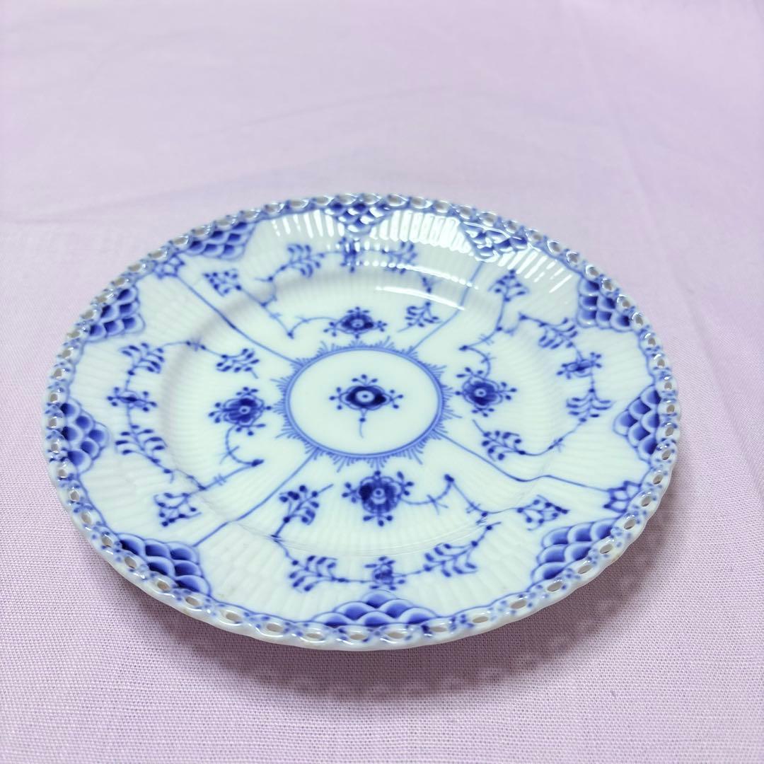 ロイヤルコペンハーゲン ブルーフルーテッド フルレース 17cm 2枚 未使用
