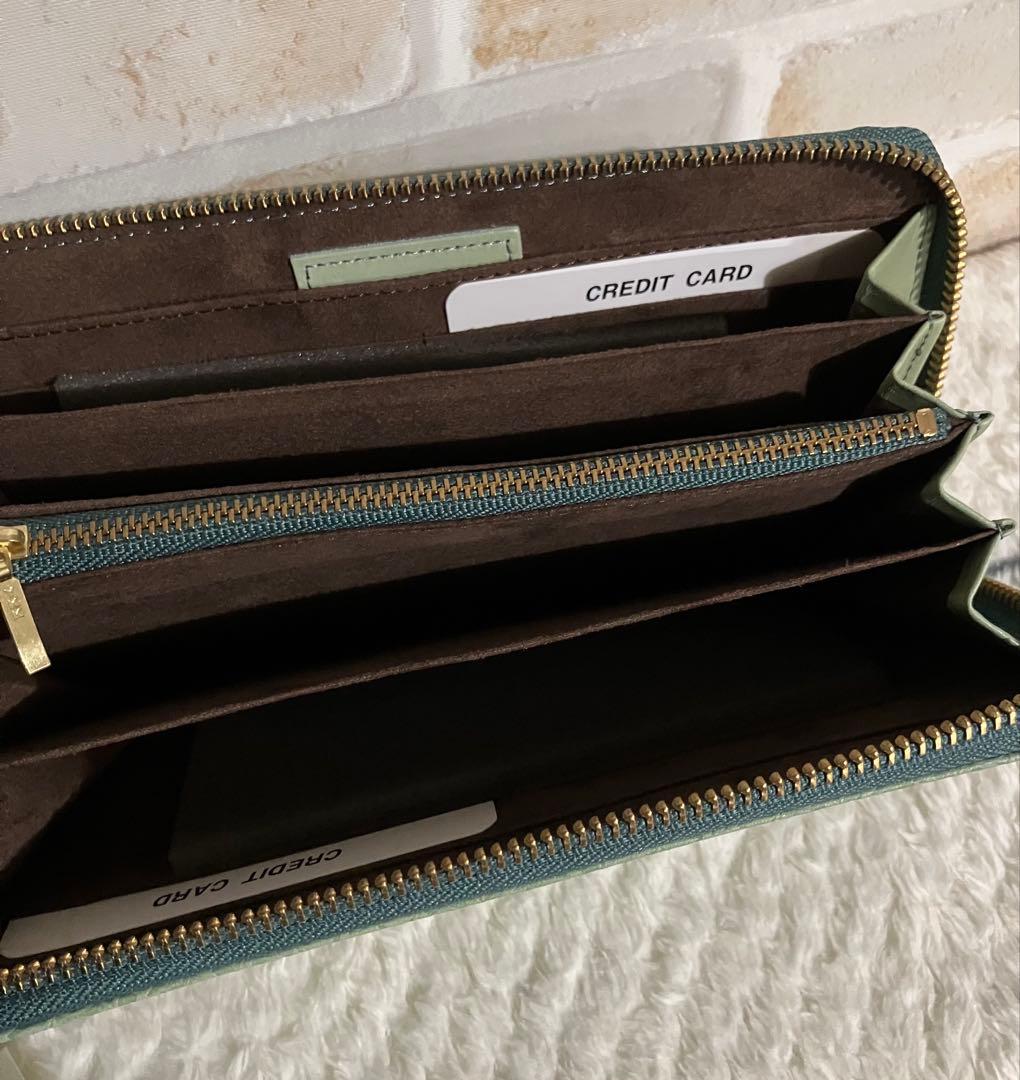 新品 HIRAMEKI 長財布 ラウンドファスナー ウイリアムモリス エンボス