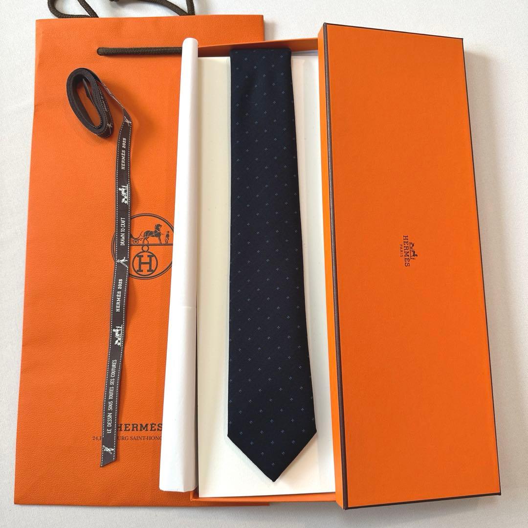 エルメス ネクタイ《ミクロH》 新品 未使用