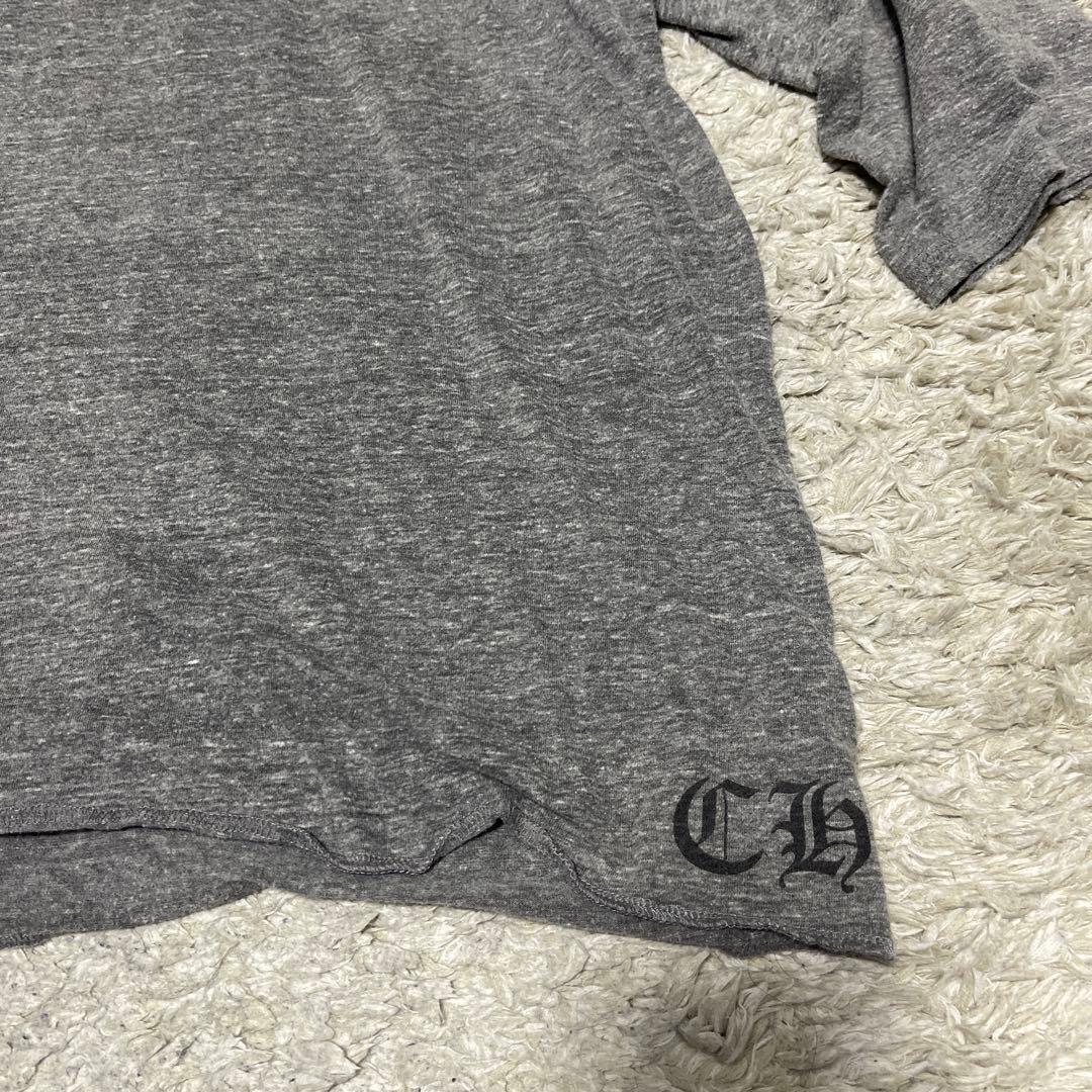 CHROME HEARTS グレー七分袖カットソー L