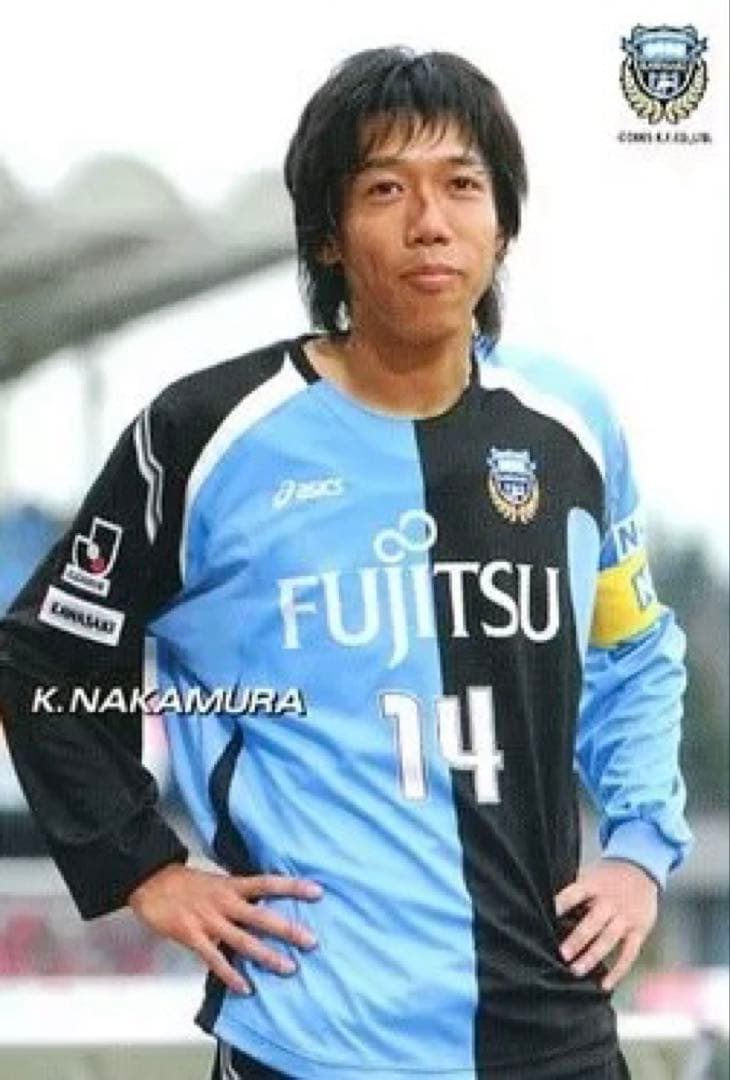 川崎フロンターレ 2007 #14 中村憲剛 長袖 ユニフォーム 別注