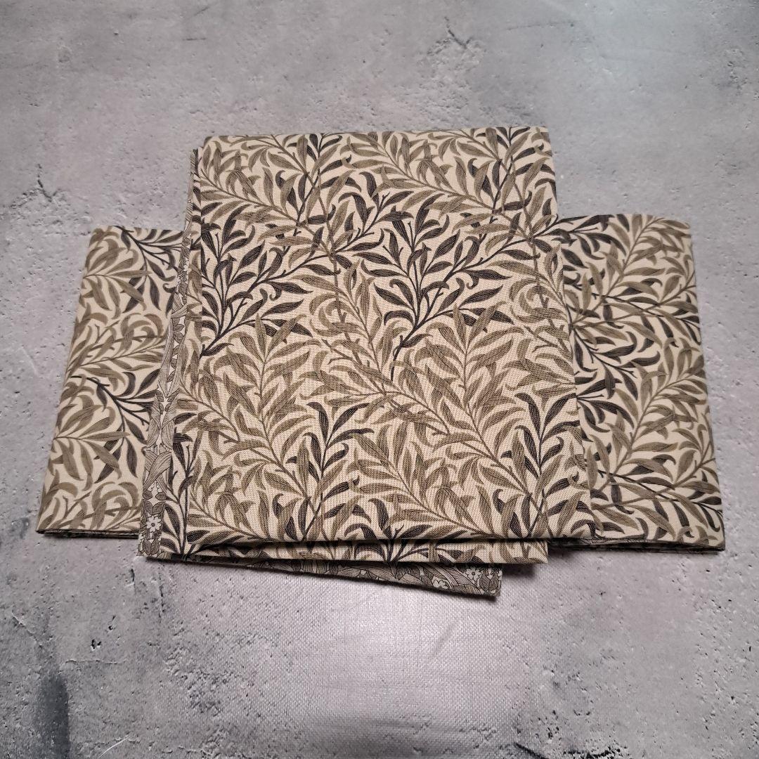 半幅帯　長尺　ウィリアムモリス　ピンパーネル×ウィローボゥ　リバーシブル