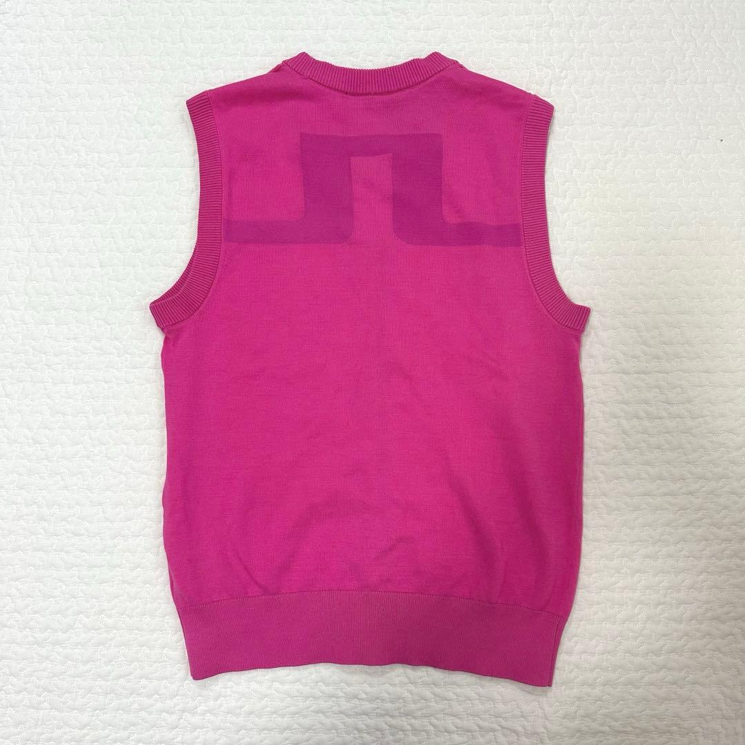 新品⭐︎ J.LINDEBERG メンズ　ニットベスト　ピンク　M