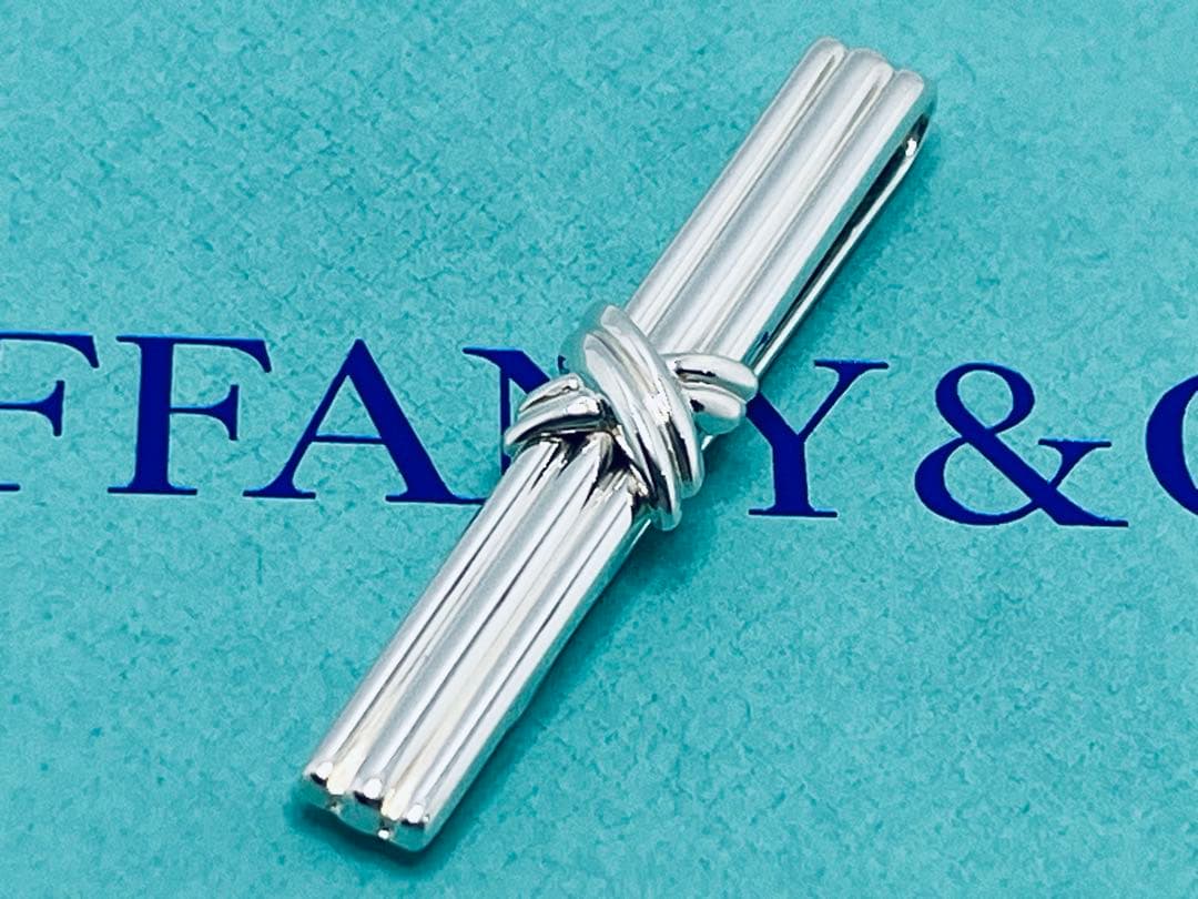 c828 美品　ティファニー　1992 シグネチャー　ネクタイピン　925