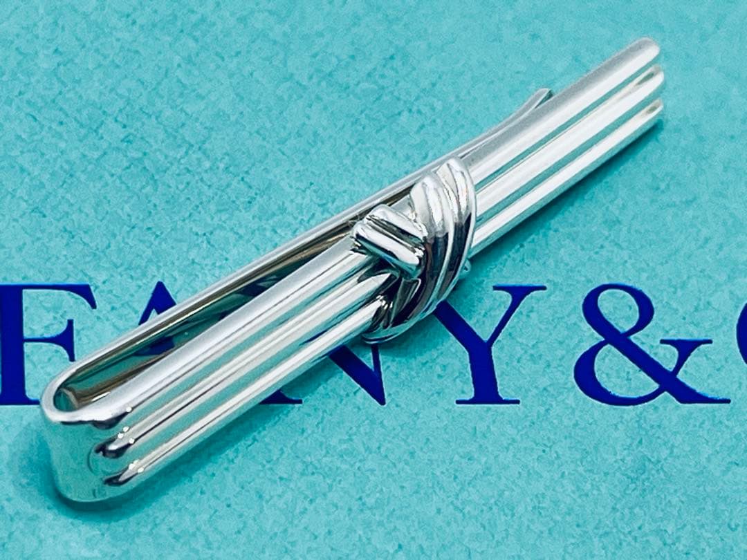 c828 美品　ティファニー　1992 シグネチャー　ネクタイピン　925