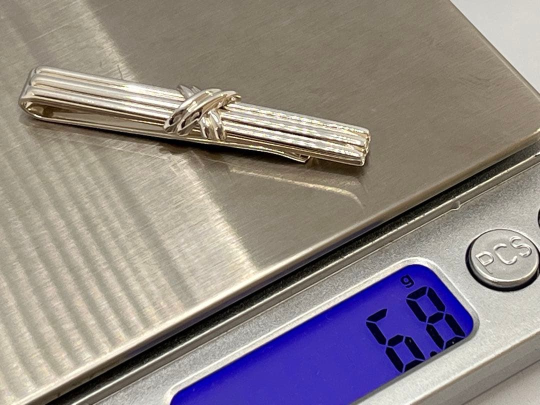c828 美品　ティファニー　1992 シグネチャー　ネクタイピン　925