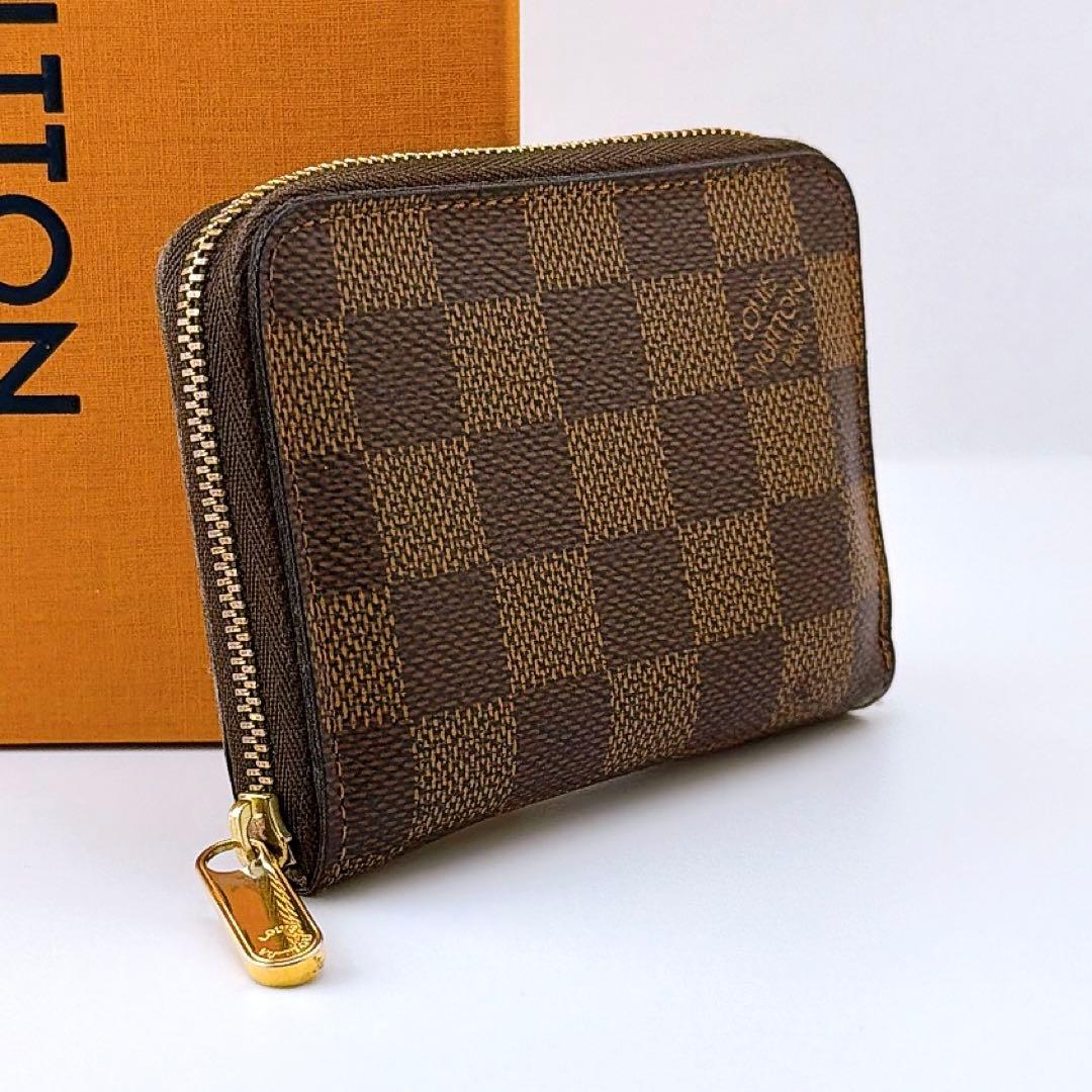 【美品】ルイヴィトン ダミエ ジッピーパース エベヌ 小銭入れ