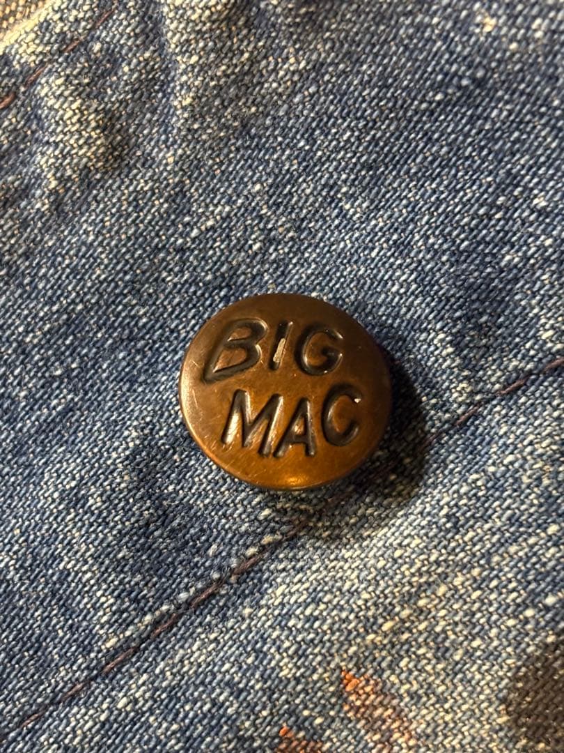 ビッグマックデニムカバーオールBIGMACオアスロウシアーズラングラー