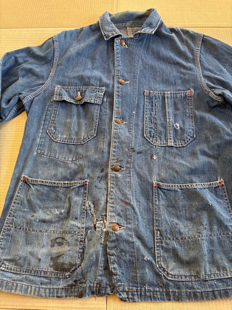 ビッグマックデニムカバーオールBIGMACオアスロウシアーズラングラー