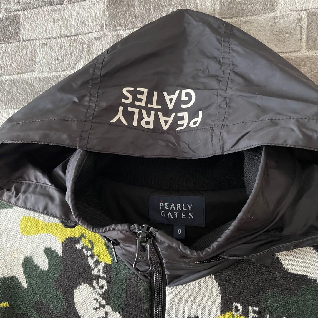 パーリーゲイツ 2way ニットブルゾン カモフラ サイズ0 レディース