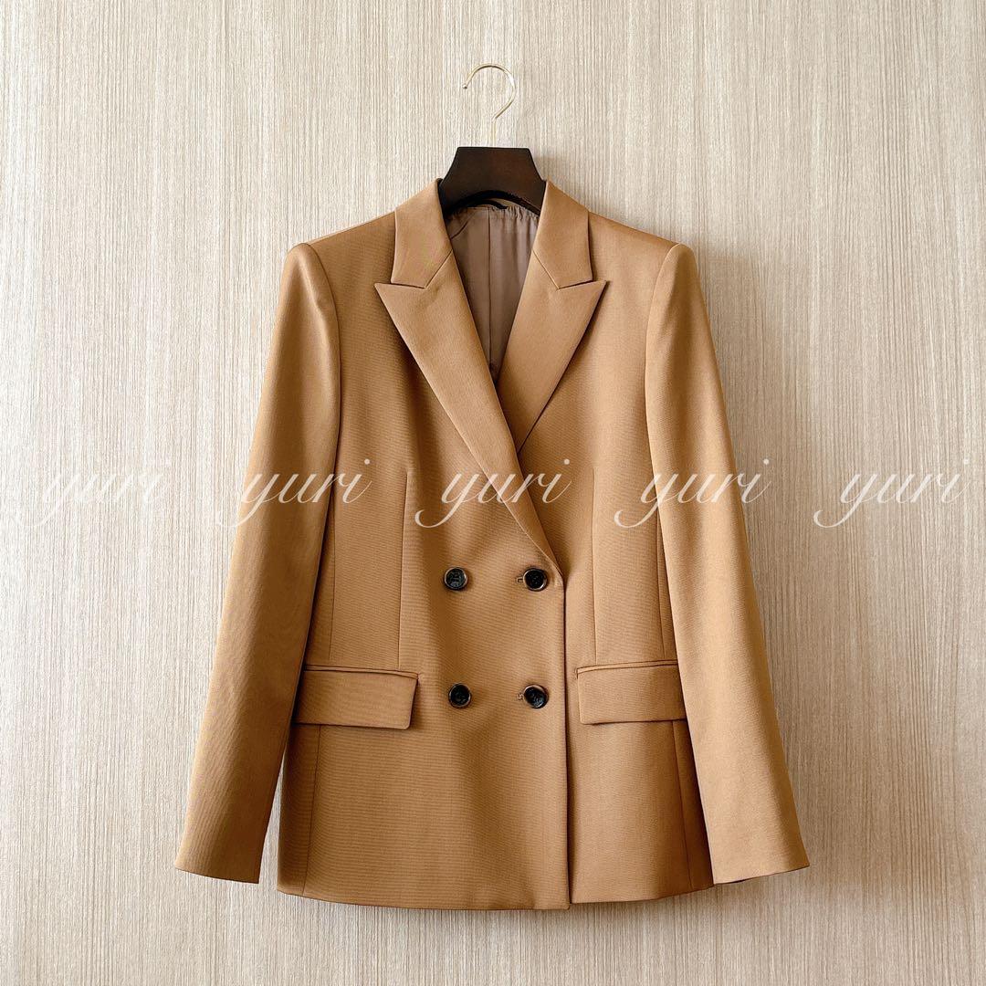 【1290】アナイ　ウールギャバダブル　ジャケット　キャメル