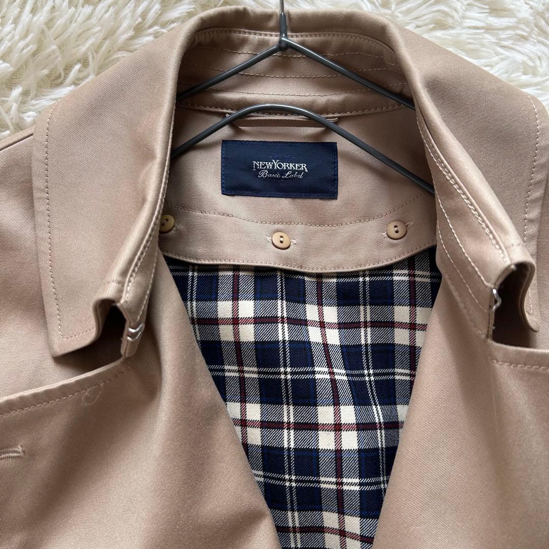 【美品】ニューヨーカー トレンチコート ライナー付き　ベージュ