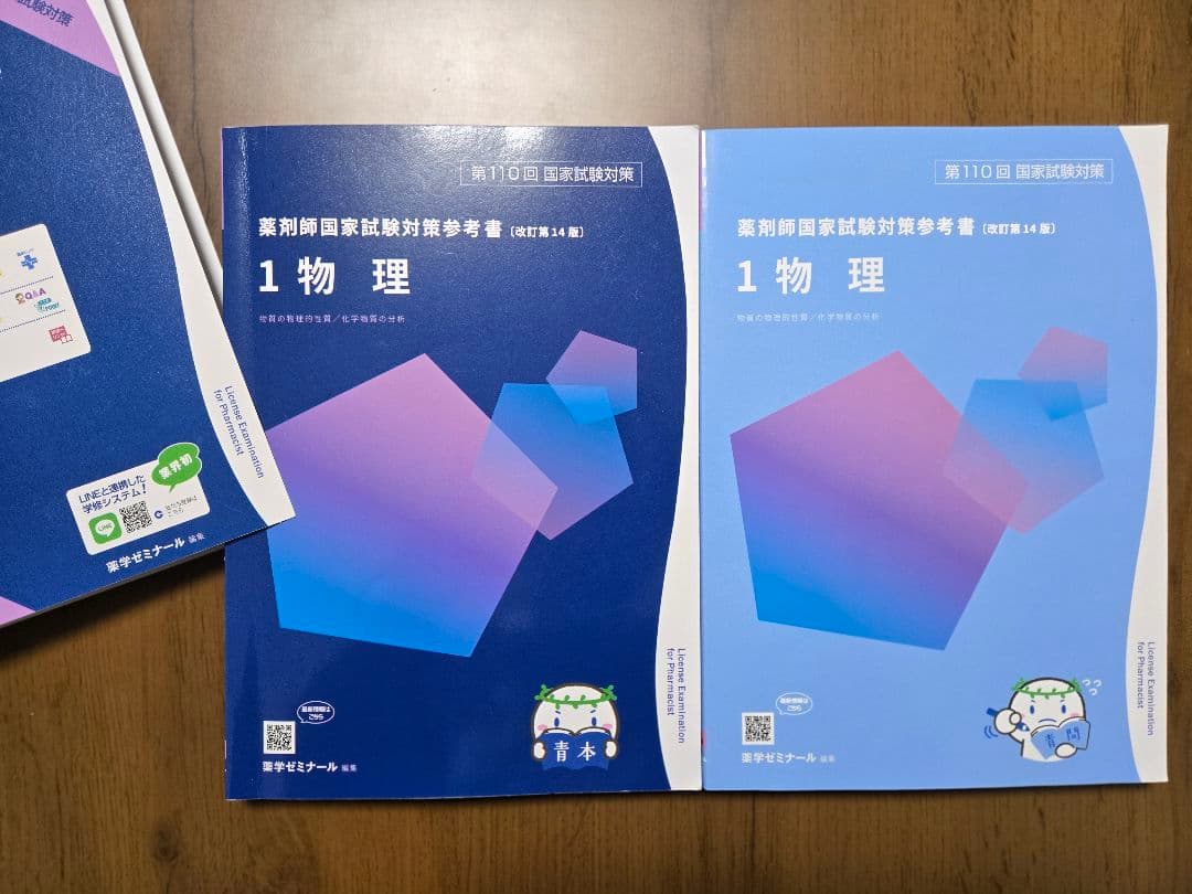 薬剤師国家試験対策参考書　第110回　青本・青問18冊セット