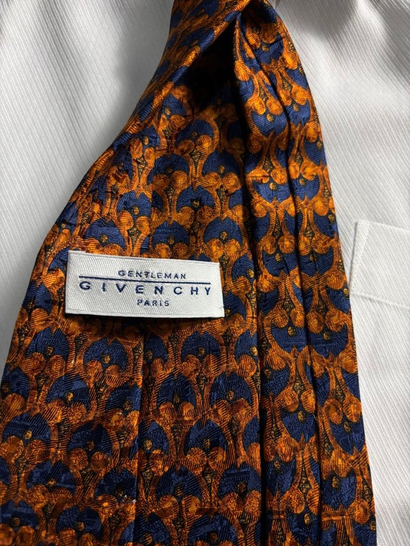 【vintage】ダブルスーツ ブラック 極上ウール GIVENCHYネクタイ