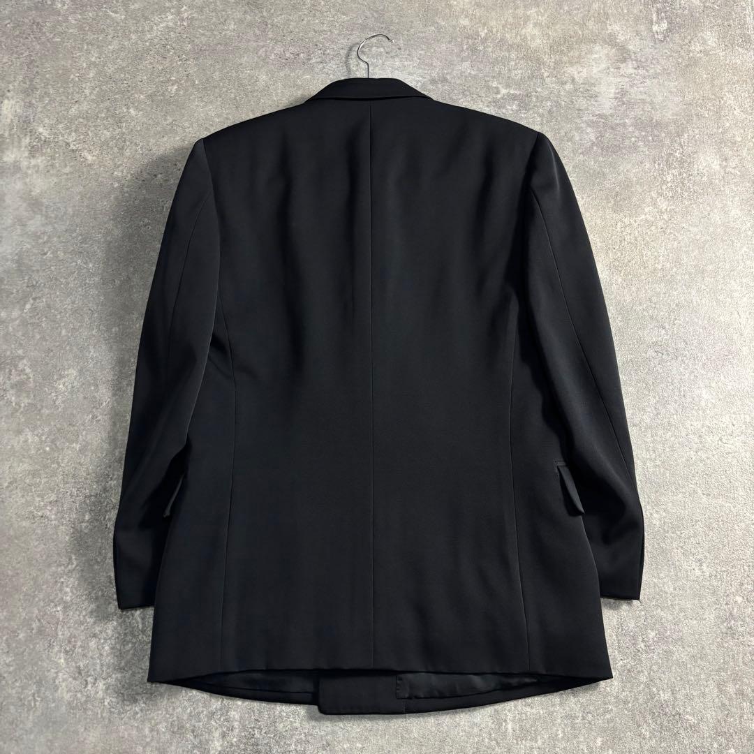 【vintage】ダブルスーツ ブラック 極上ウール GIVENCHYネクタイ