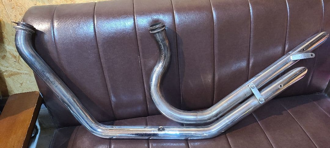 ハーレー　ショベル　スラッシュマフラー