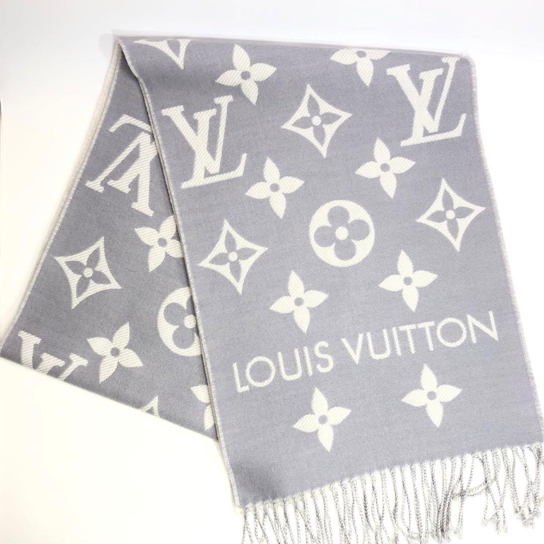 未使用級✨ルイヴィトン マフラー・LVエセンシャル グリクレール モノグラム