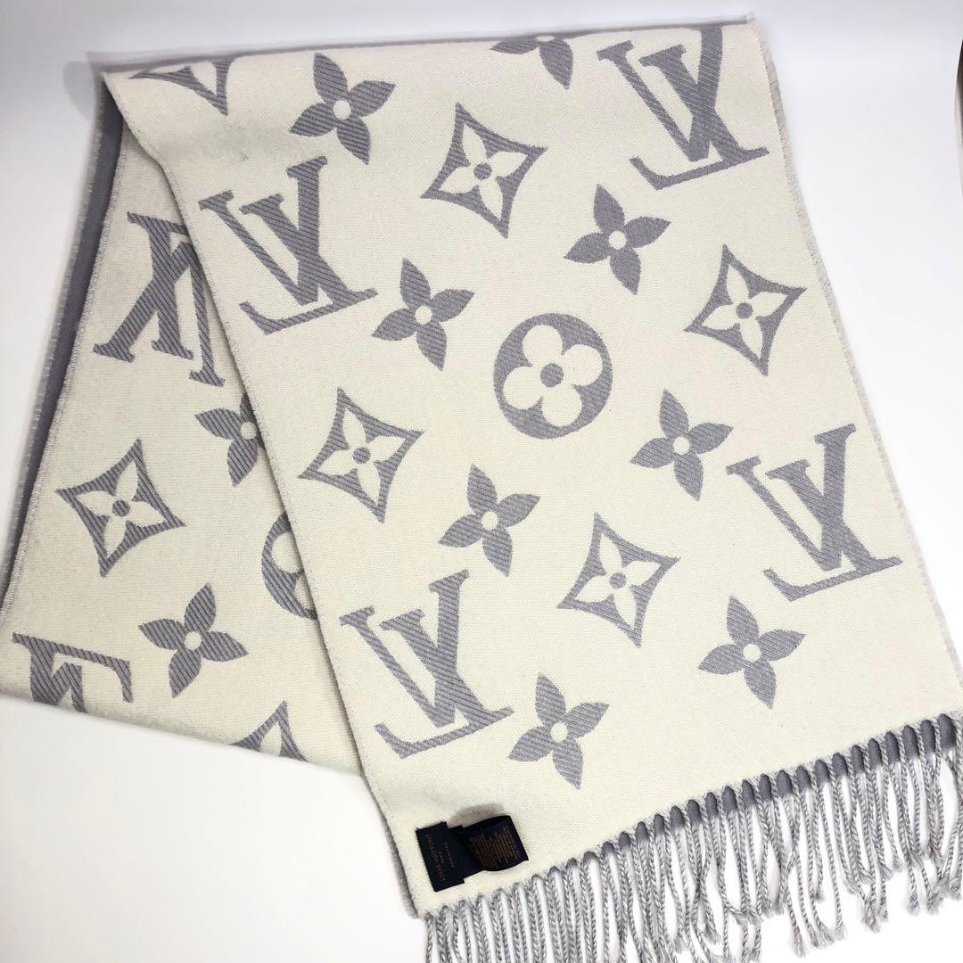 未使用級✨ルイヴィトン マフラー・LVエセンシャル グリクレール モノグラム