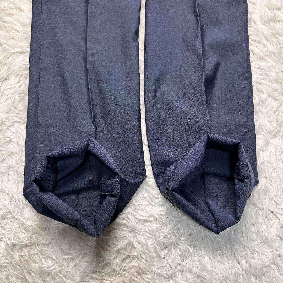 美品 ラルディーニ ブートニエール セットアップ ネイビー ウール100% 46