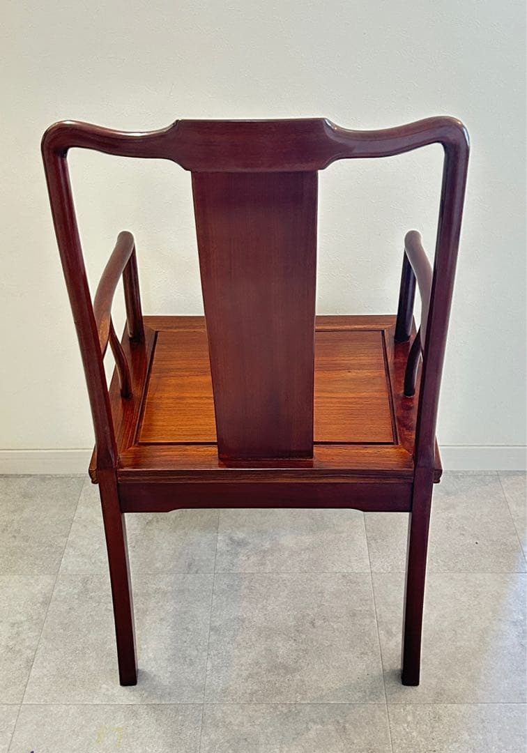 唐木家具 花梨材 肘掛け付きチェア 中国家具 椅子