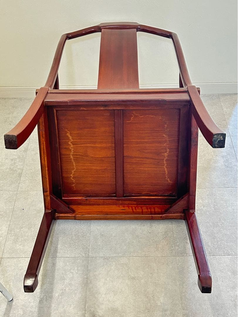 唐木家具 花梨材 肘掛け付きチェア 中国家具 椅子