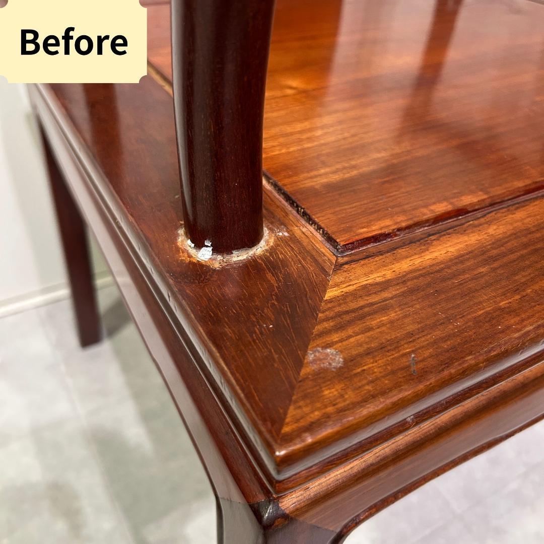 唐木家具 花梨材 肘掛け付きチェア 中国家具 椅子